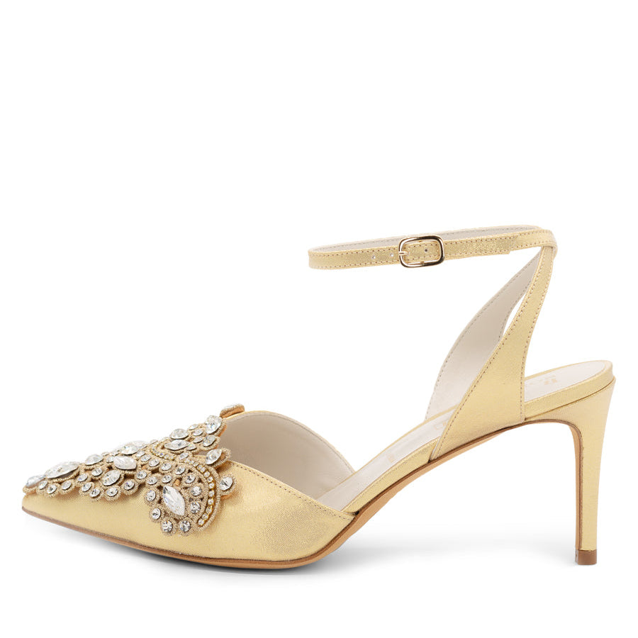 Womens Gold Emmie Glossy 7