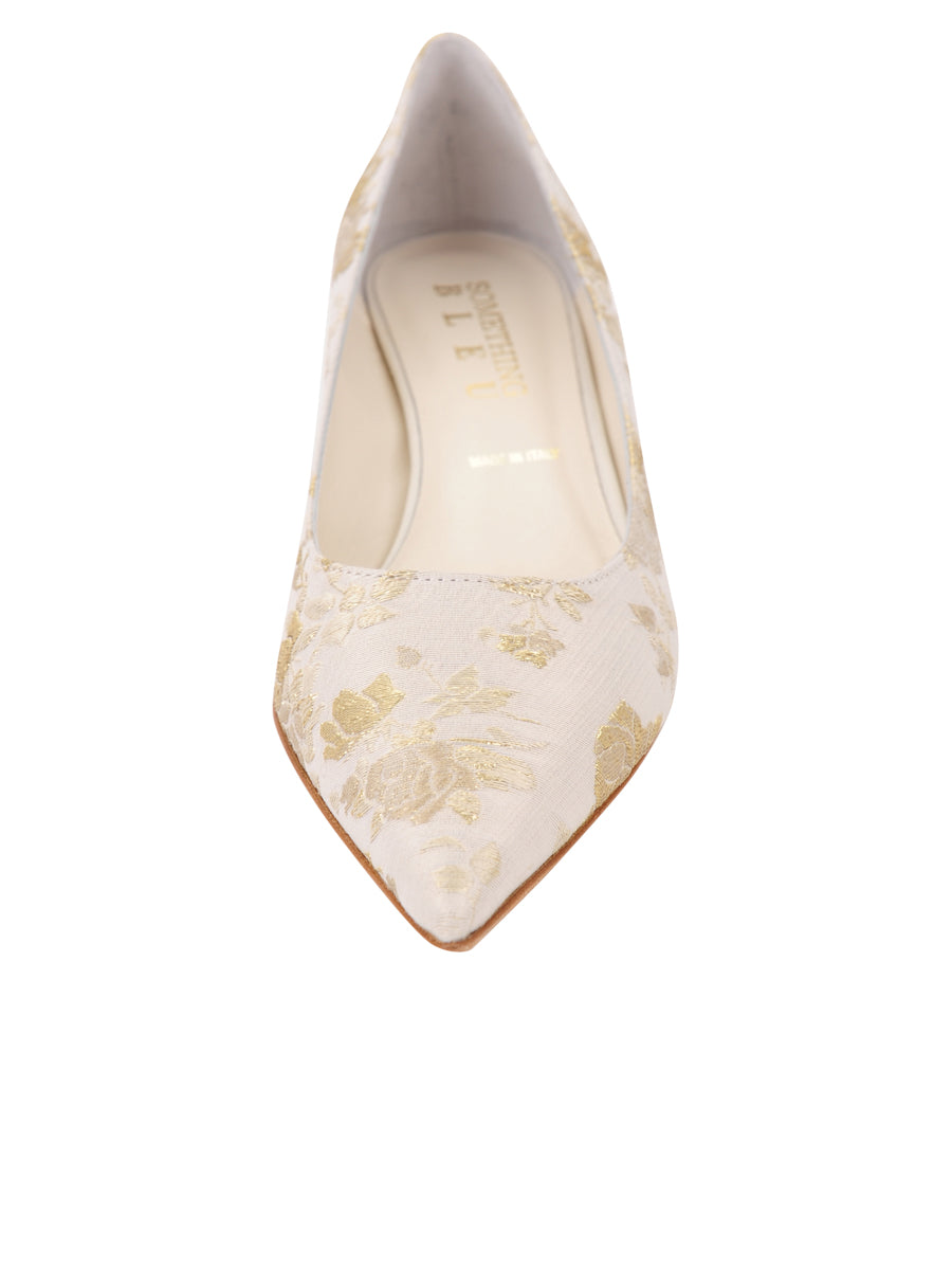 Womens Ivory Romance Bryn Kitten Heel 4