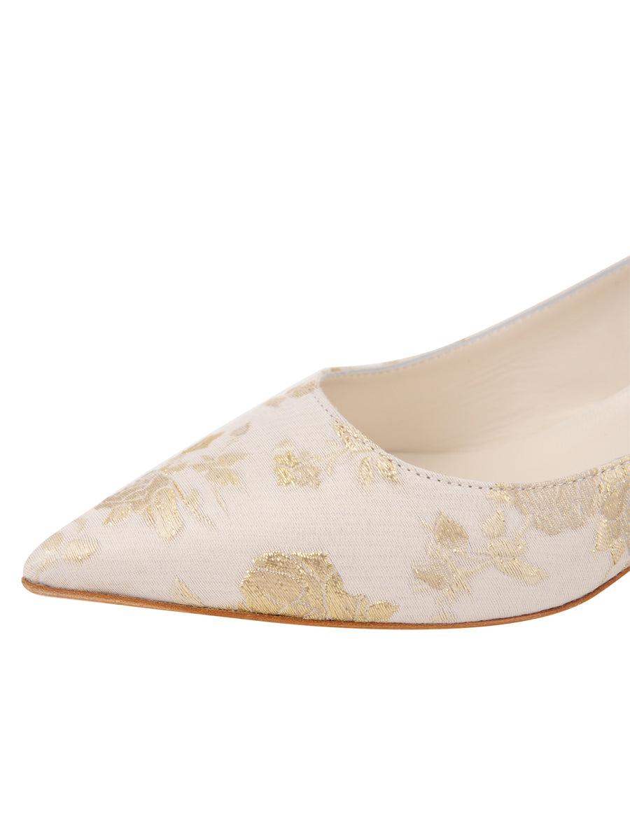Womens Ivory Romance Bryn Kitten Heel 6