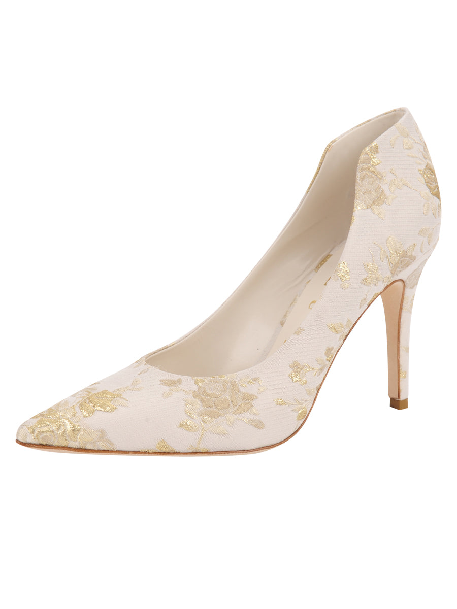 Womens Ivory Romance Stella Pointed Toe Pump