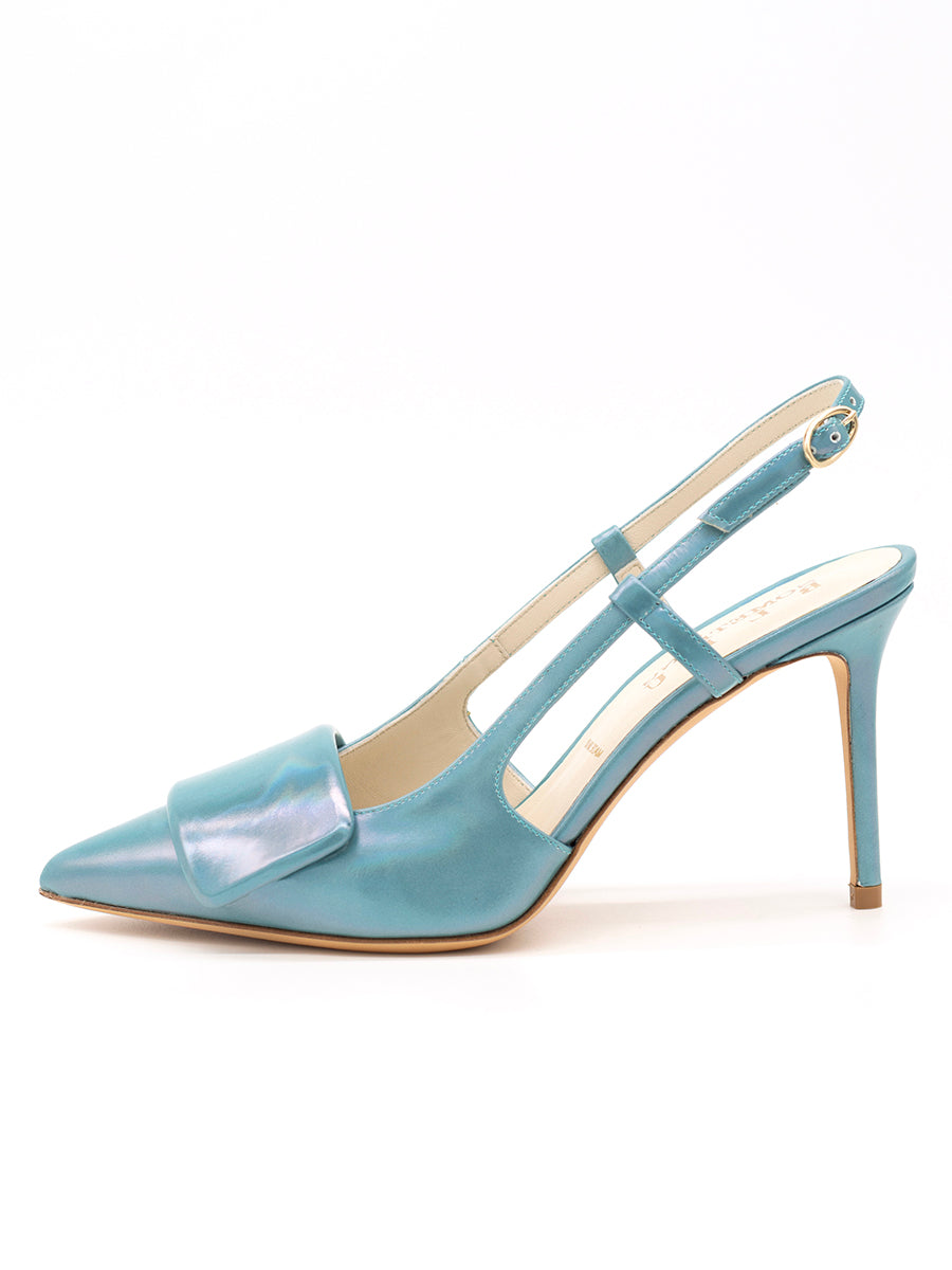 Blue on sale slingback pumps