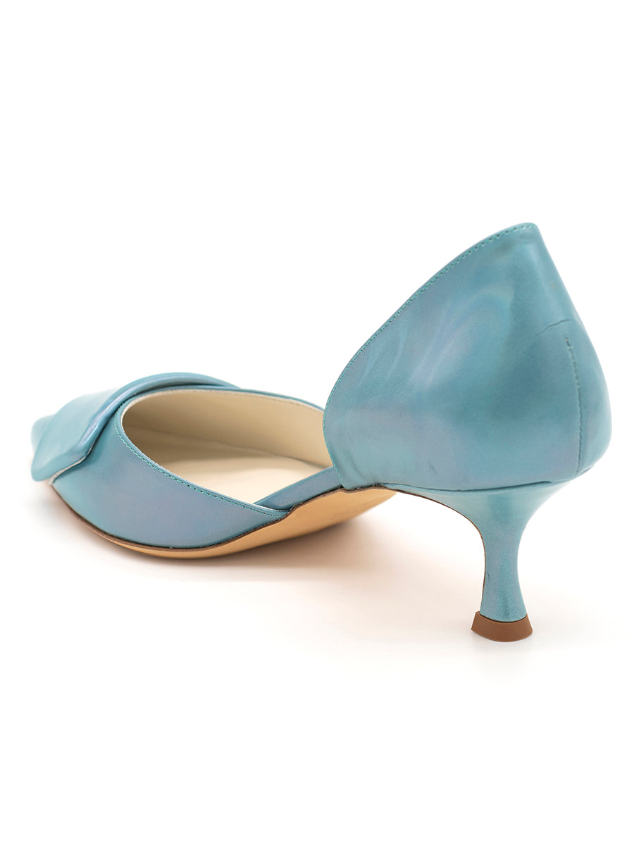 Something Bleu - Sloane d'Orsay Kitten Heel - Illusion Blue