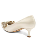 Sabrina Embellished Kitten Heel