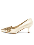 Sabrina Embellished Kitten Heel