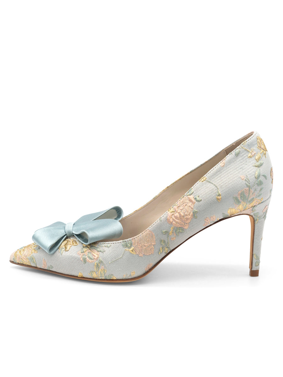 Something Bleu - Caitlin Pointed Toe Pump - Pearl Blue
