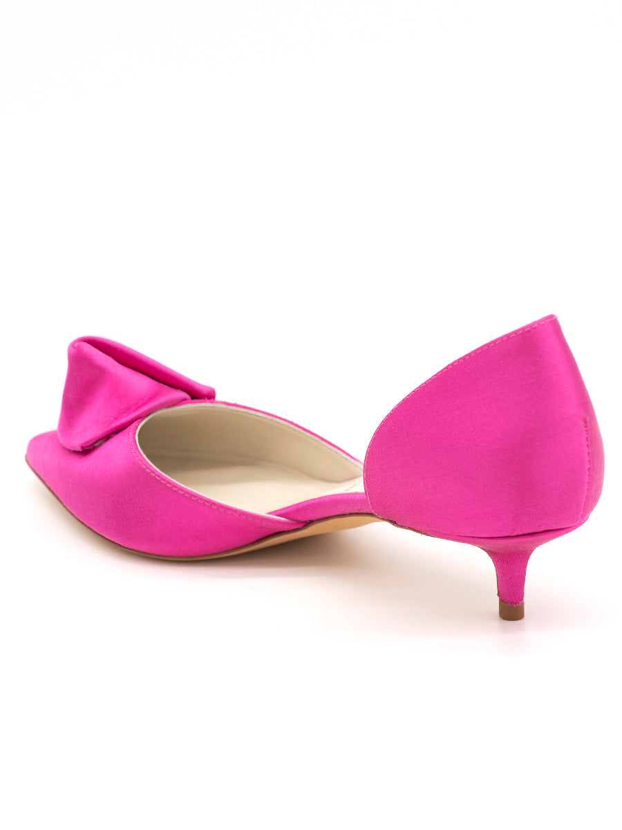 Pink suede hotsell kitten heels